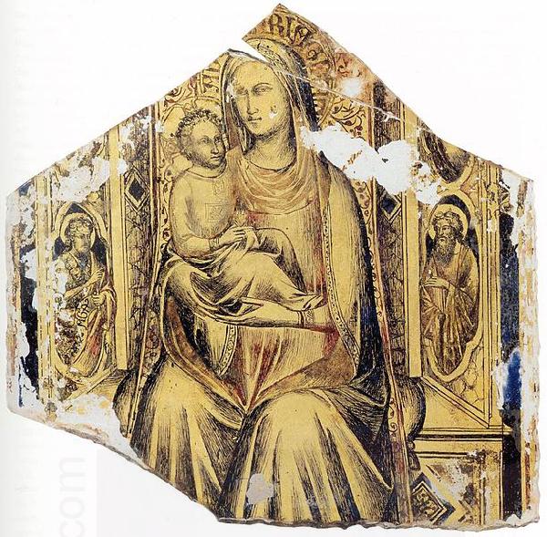 Lorenzo Monaco Virgin and Child Enthroned with Sts John the Baptist and John the Evangelist oil painting picture
